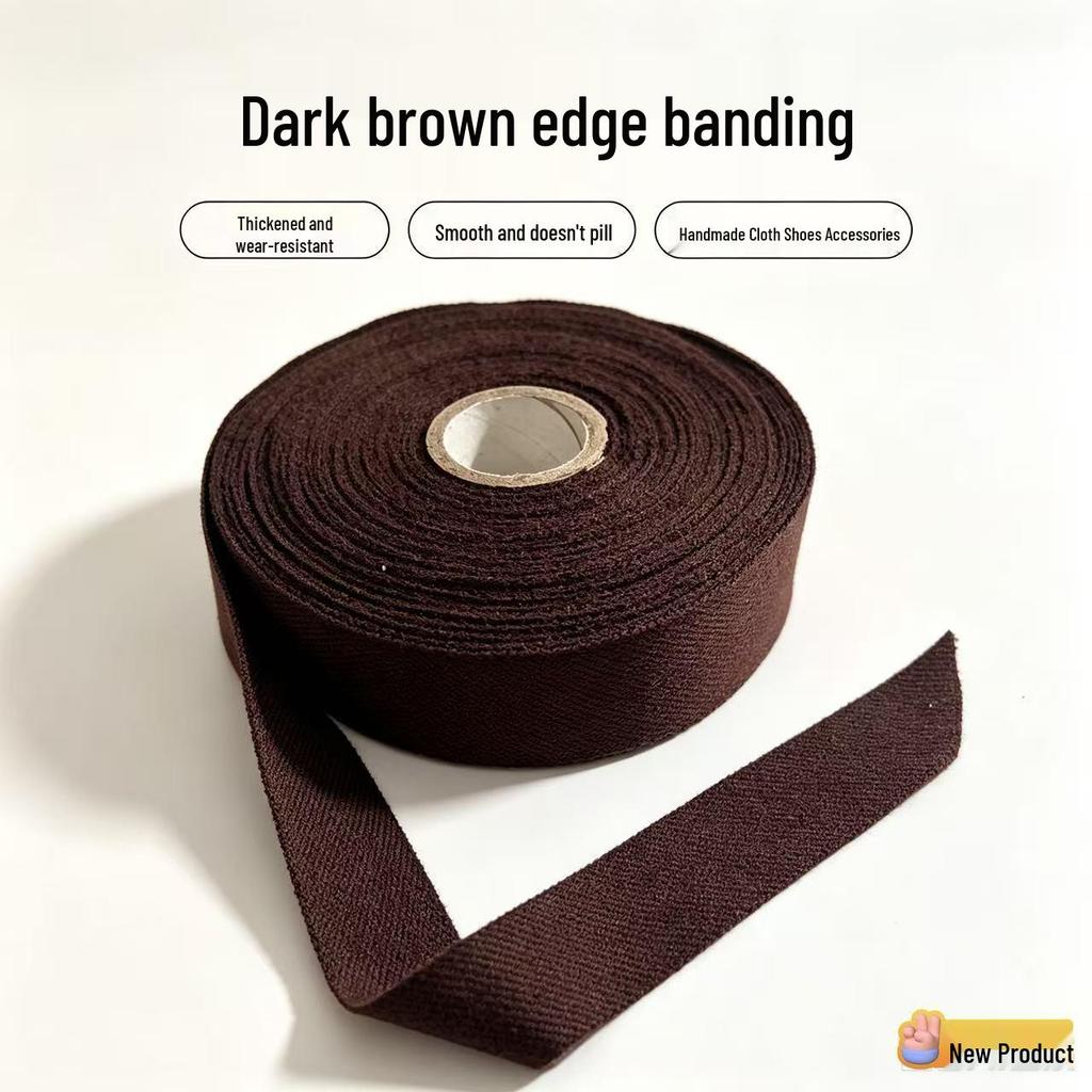 Bande de reliure en polyester de 3,5 cm de large pour la fabrication à la main de chaussures et de pantoufles.