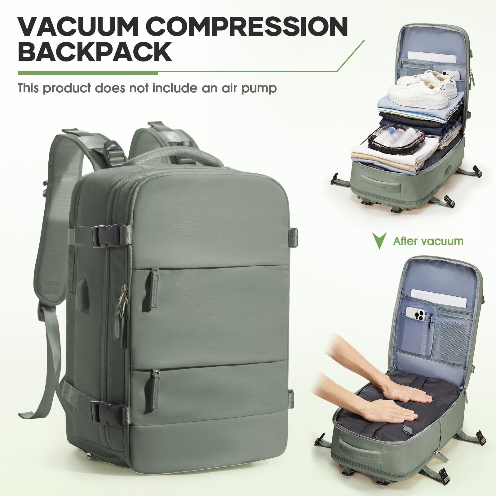 

Вакуумный компрессионный рюкзак большой вместимости, вакуумные пакеты для одежды, дорожный рюкзак, многофункциональный рюкзак для ноутбука для женщин и мужчин