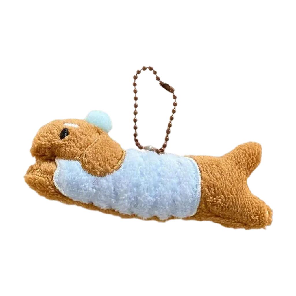Fashionable Dachshund Plush Keychain Lovely Puppy Stuffed Keyring Accessory for Bag Decoration and Special Gifts