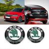 2pcs Emblem Skoda Fabia on the Front 90mm+Back 80mm