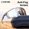 Kapvoe Anti-fog Sunglasses Photochromic Cycling Glasses Men Bike for Bicycle Women Sports Cycling Goggles MTB UV400 Protection