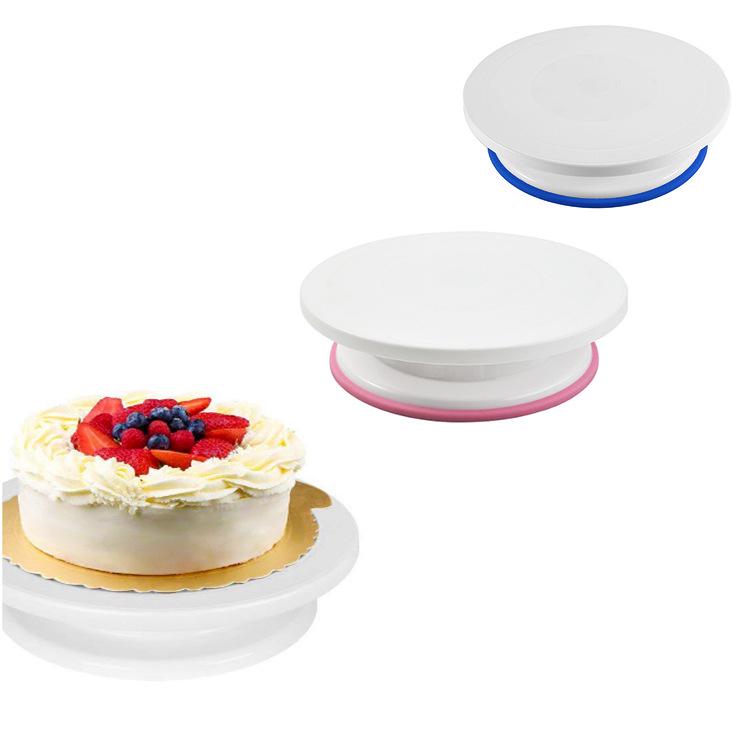 Non-Slip Plastic Cake Decorating Turntable for Home Baking Non-Slip Turntable (with Color Box) белый