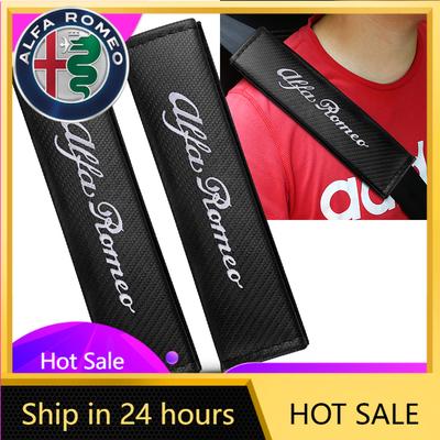 Car Stickers For Alfa Romeo Car Shoulder Cover Cushion Seat Belt Pad Seat Belt Cover For Alfa Romeo Giulia 156 MiTo Stelvio Spor