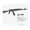 AKM Assault Rifle Metal Poster Customized Wall Art Retro Vintage Metal Signs for Man Cave Home Decor Living Room Wand Deko