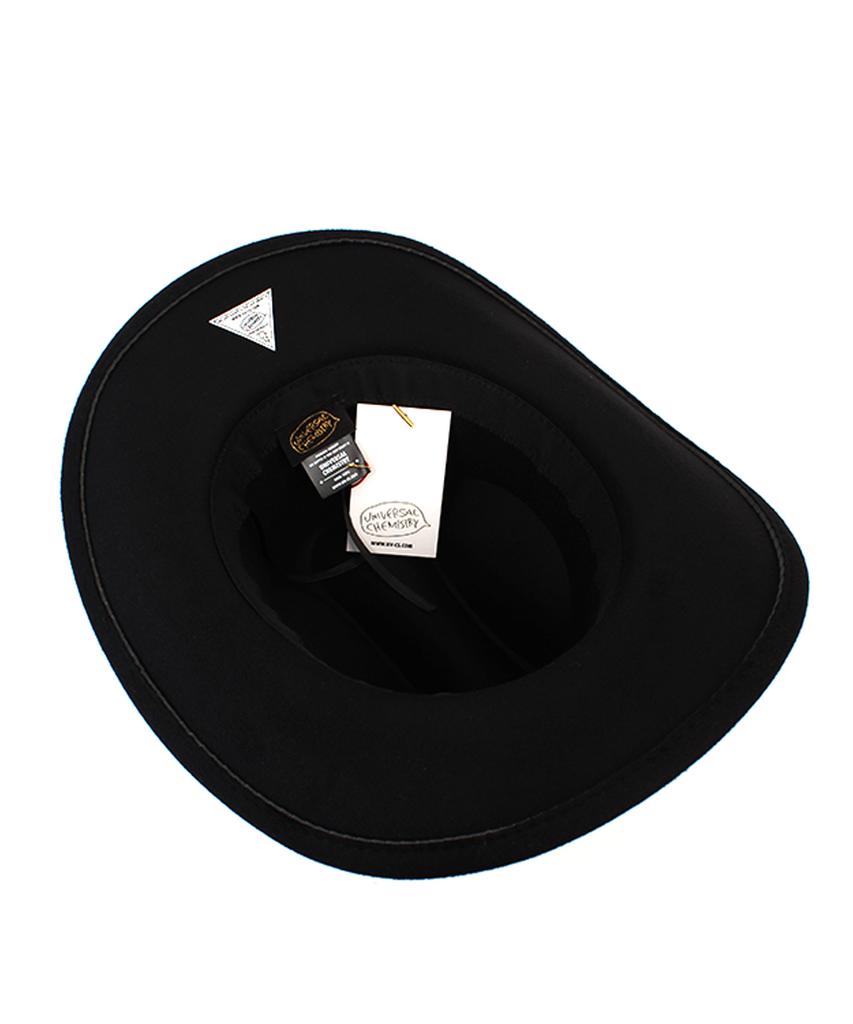 Western Wool Black Fedora Cowboy Fedora