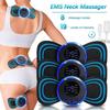 EMS Multifunctional Portable Mini Pulse Massage Patch Electric Cervical Massager for Cervical Spine Physical 8 Mode Pulse Muscle Stimulator Therapy
