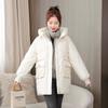 Loose down cotton-padded clothes women's winter coats medium and long thick cotton-padded jackets new hooded cotton-padded clothes bread clothes thick