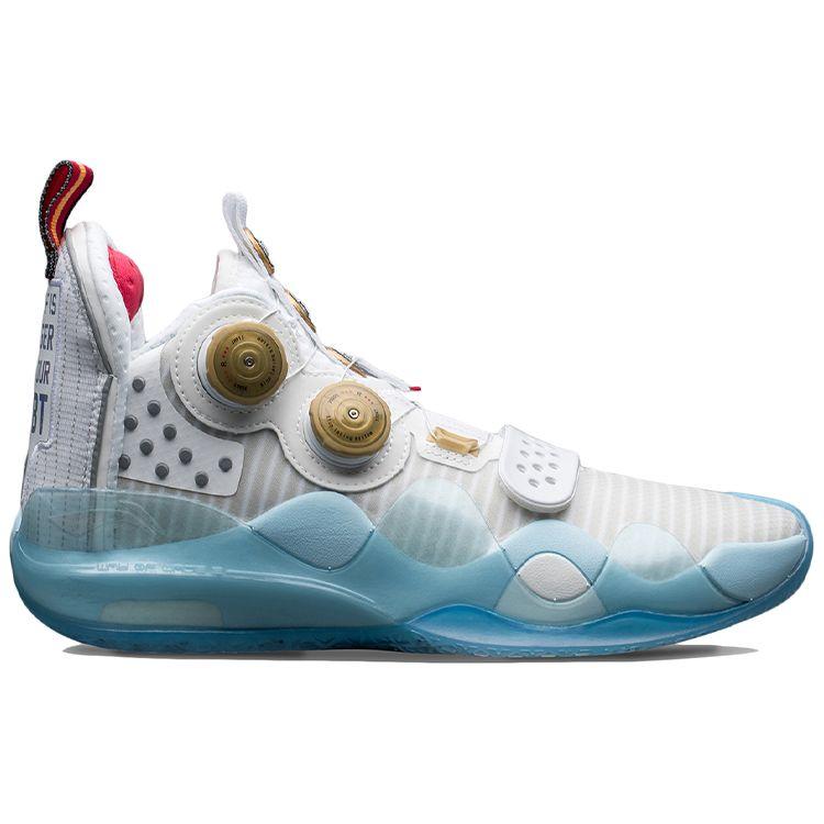 Li-Ning Way of Wade 8 Home Jersey Retirement Men Sneakers White Ice-Blue Red ABEP001-4