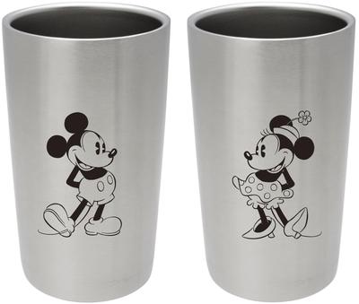 YAXEL Disney Pair Set of Stainless Vacuum Mickey Gift 82671 Tumblers, 2, 300ml, Steel, Insulated, & Minnie, Set,