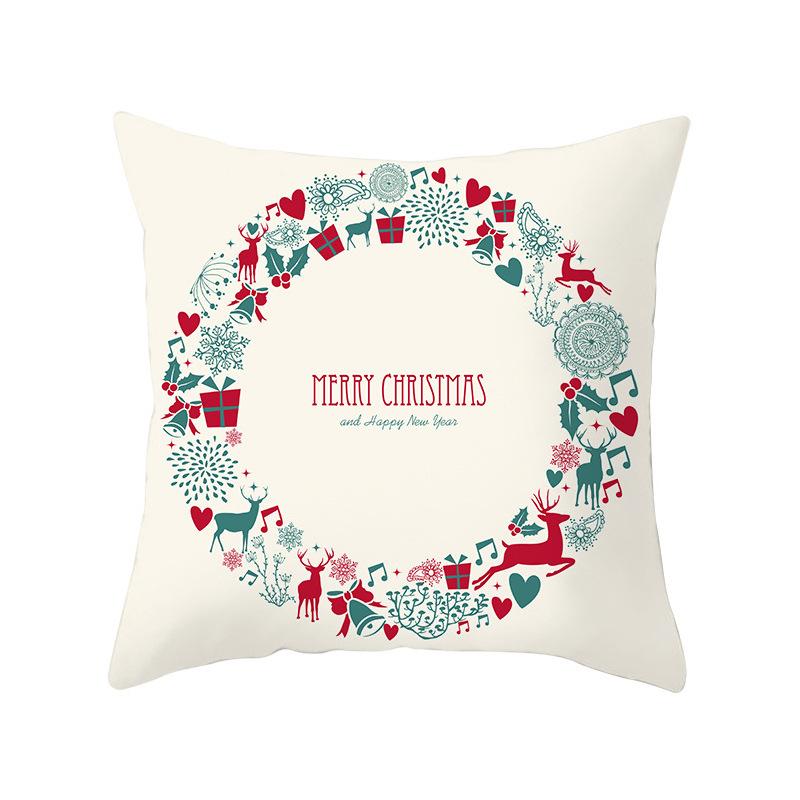 Рождественский лось снежинка персиковая кожа флис наволочка праздничный домашний декор автомобильная диванная наволочка