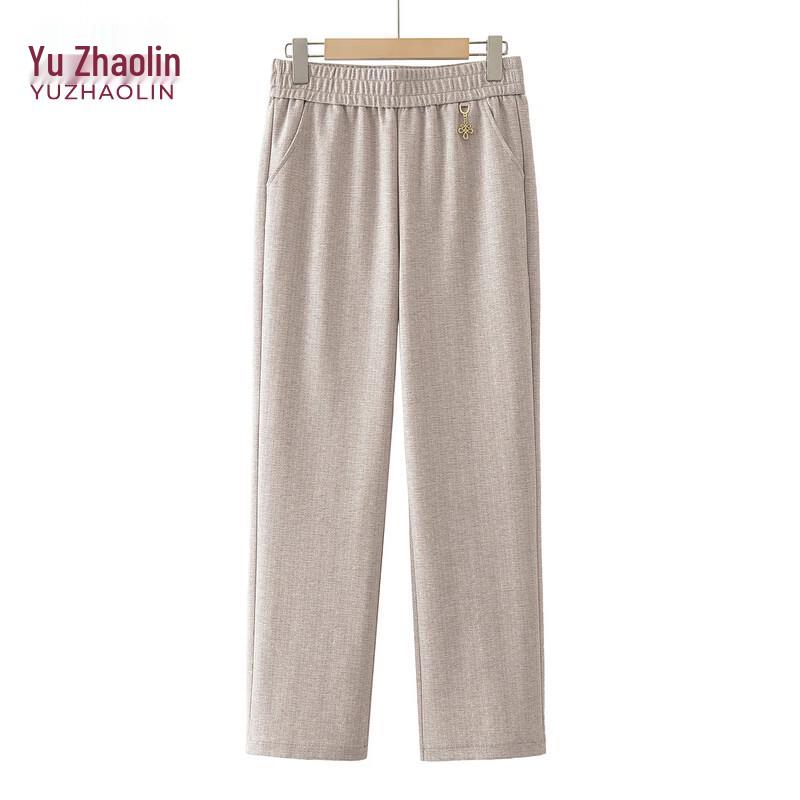 YUZHAOLIN Spring Autumn Casual Straight-Leg Pants for Moms