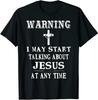 Herren- und Damen-T-Shirts NEU LIMITIERT Über Jesus Sprechen Christliches Premium Großartiges Geschenk T-Shirt Größe S-3XL