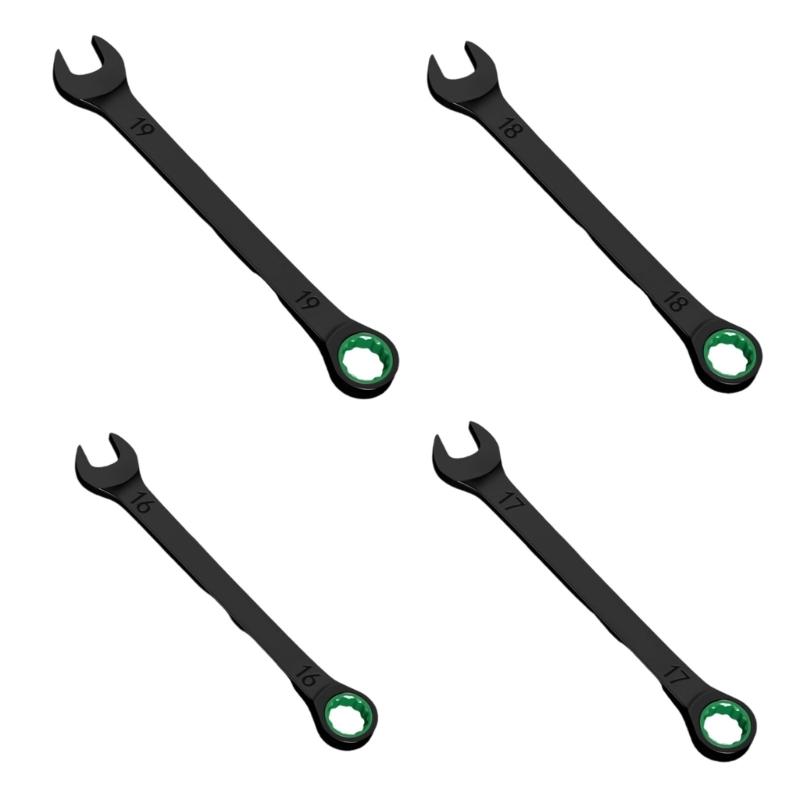 Professional Ratchet Wrench Set With Combination Open End And Reinforced Alloy Steel Construction Double Head Spanner