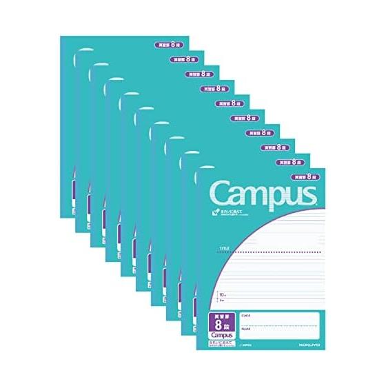 KOKUYO Notes Campus Notes по назначению B5 English Study Линейка 8 ярусов 30 листов 10 книг Набор No-30F8X10