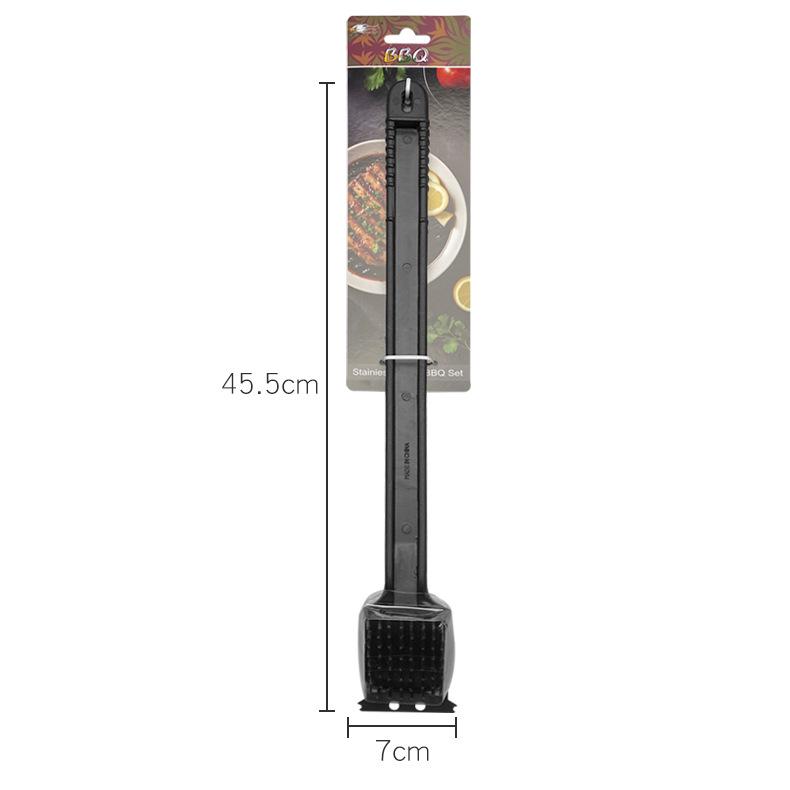BBQ Grill Brush with PP Handle - Outdoor Grill Cleaning Tool Black