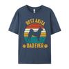 Big And Tall T Shirts Best Akita Dad Ever Retro Sunset Dog T Shirts Retro Tops T Shirt Cotton Mens Holiday Shirts Men