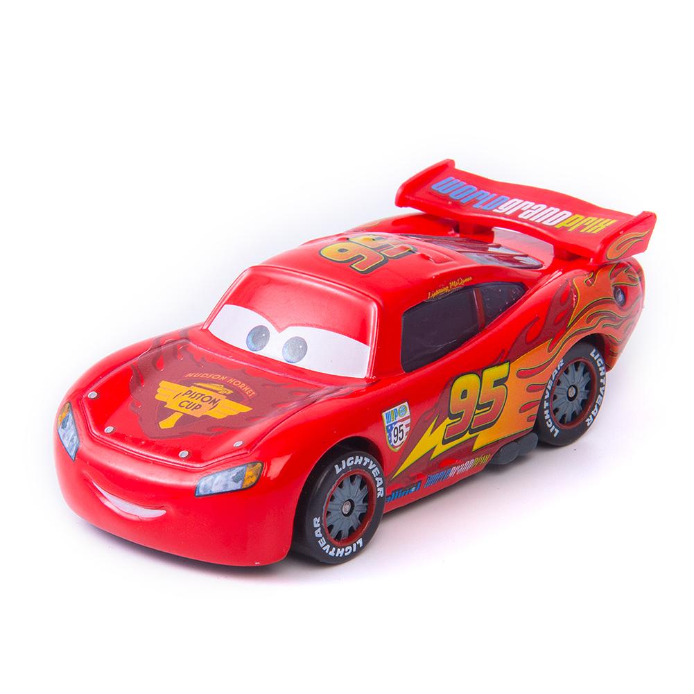 Bilar leksak Pixar Cars Blixten McQueen Jackson Storm Bärgarn Sally Sheriffen 1 : 55 Legering Tryckgjutning Miniatyrbil Pojke Julklapp