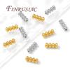 18K Gold Plated Tube Beads For Bracelets Making,Separators For Beads,Necklace Spacer Bead DIY Jewelry Accessories