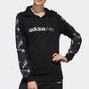 Adidas Neo Favorite Hoodie Casual Sport Pullover Women Tops Black FK6928