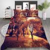3D Maple Leaf Bedding Set Red Leaf Quilt Cover Pillow Case 2 or 3 Pieces Microfiber Fabric AU Extra Large Home Decoration