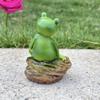 Resin Garden Frog Statue Cute Miniatures Figurine Garden Decoration Animal Sculpture  Bonsai