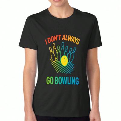 Bowling Lärde Mig unisex Bomulls T-shirt, Ren Bomull Premiumtryck, Hållbar, Vardagsmode, Med Bowling, Hårt Arbete Och Tålamod Rolig Grafik,