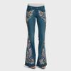 2026 Herbst Europäischer & Amerikanischer Stil Mittelhohe Jeans Schlaghose für Damen