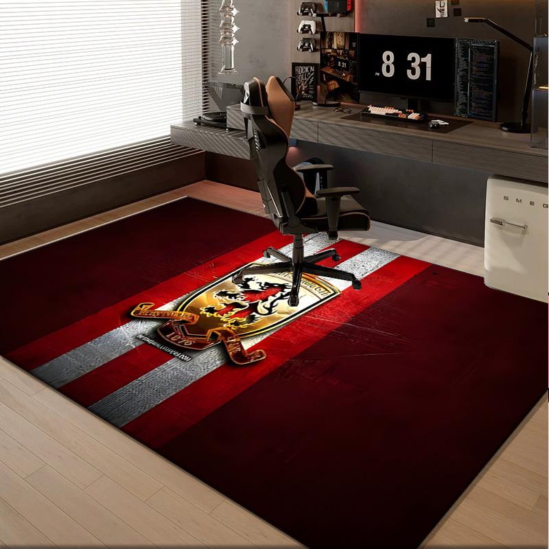 1PC rug Red Lion Football Club Carpet, Chair Rug,Area Rug for Office Bedroom living rooms bedroom, Doormat decor Christmas fan gifts