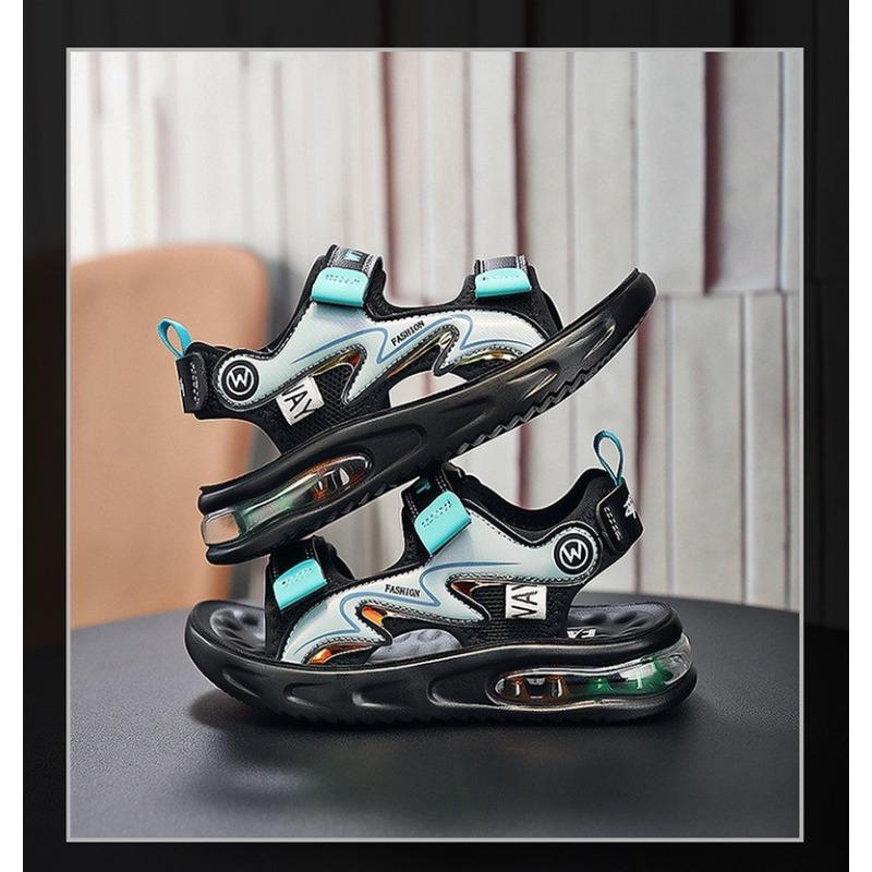 New Summer Boys' Sandals - Non-Slip Soft Sole Leather Sports Sandals for Big & Little Kids