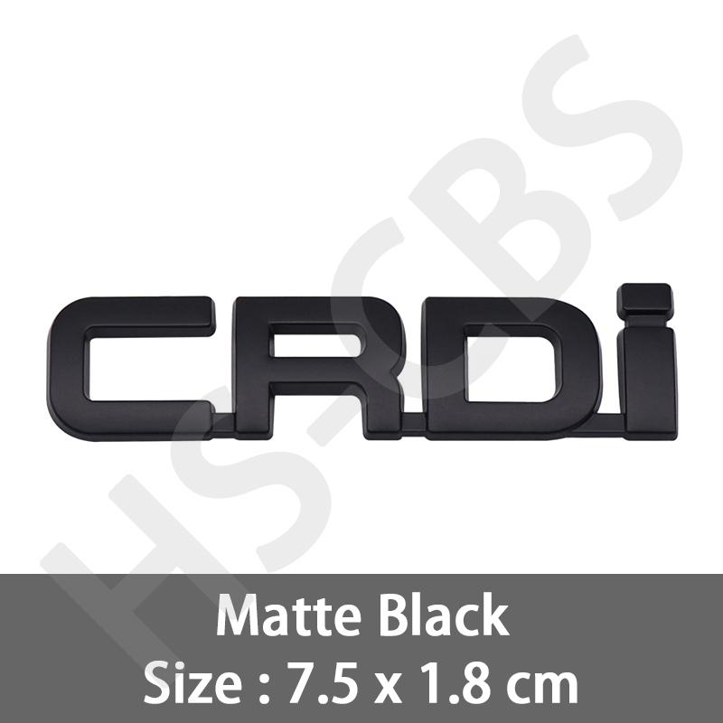 

Metal 3D CRDI Letter Logo CRDI Embelm Rear Trunk Badge Taigate Logo Car Stickers Accessories