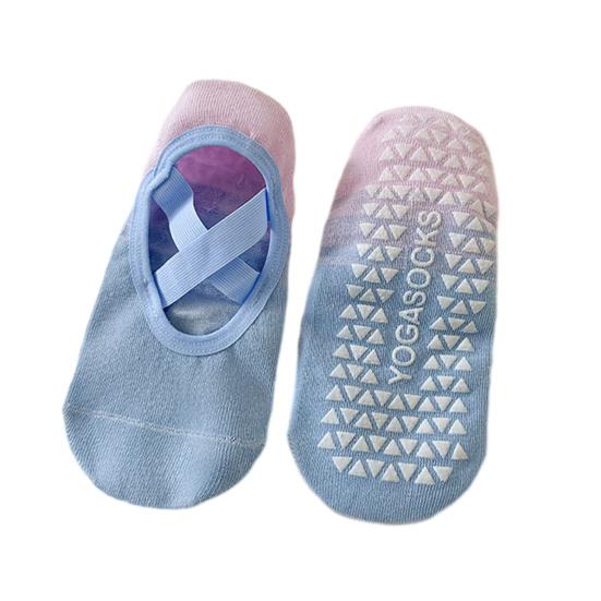 

Градиентные носки No Show для женщин с противоскользящим силиконовым покрытием, носки для йоги, невидимые носки-лодочки с низким вырезом для фитнеса, танцев в помещении, спорта