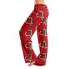 Dames Kerstprint Broek, Casual Pyjamabroek zonder en zonder Zakken