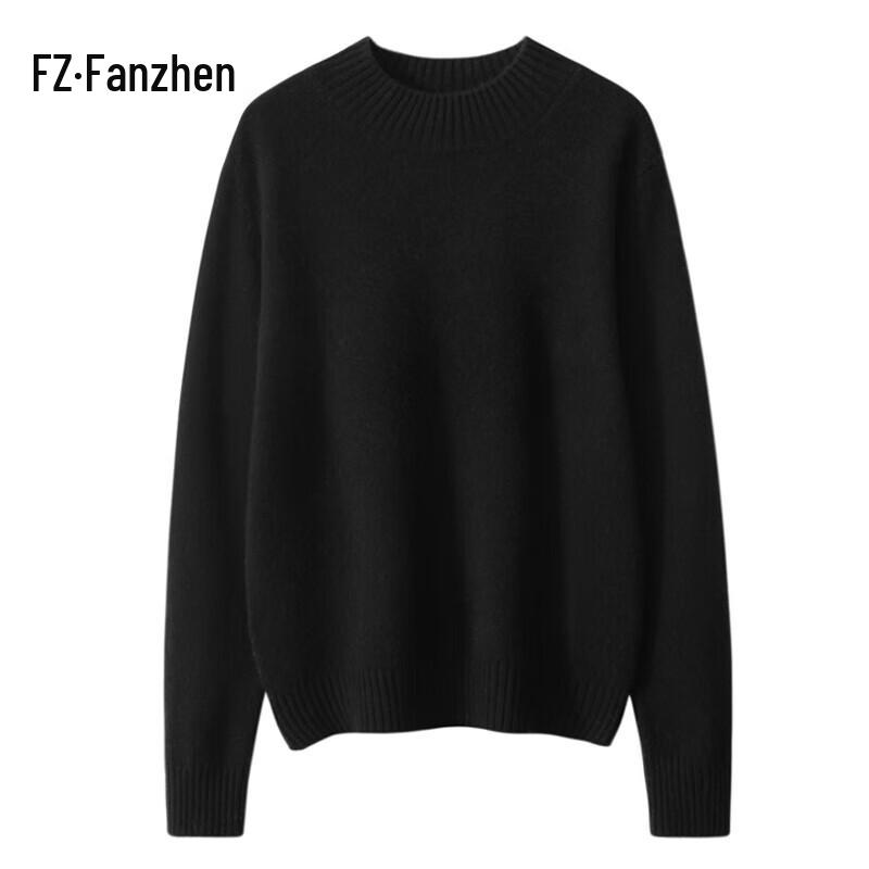 

Женский пуловер Fanzhen из смесового кашемира с полувысоким воротником XL