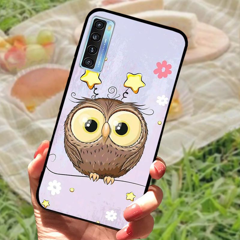 For TCL 20 5G Case Cover For TCL 20L Plus Silicone Soft Marble Black Bumper Funda Coque for TCL 20S 20LPlus TCL20 Protective