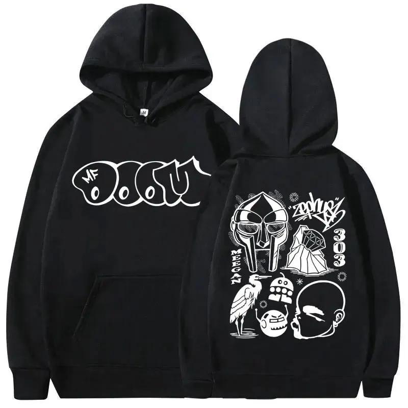 Толстовка с графическим принтом Rapper Mf Doom Madvillain Metal Face для мужчин и женщин, модная толстовка в стиле хип-хоп, мужская флисовая толстовка большого размера