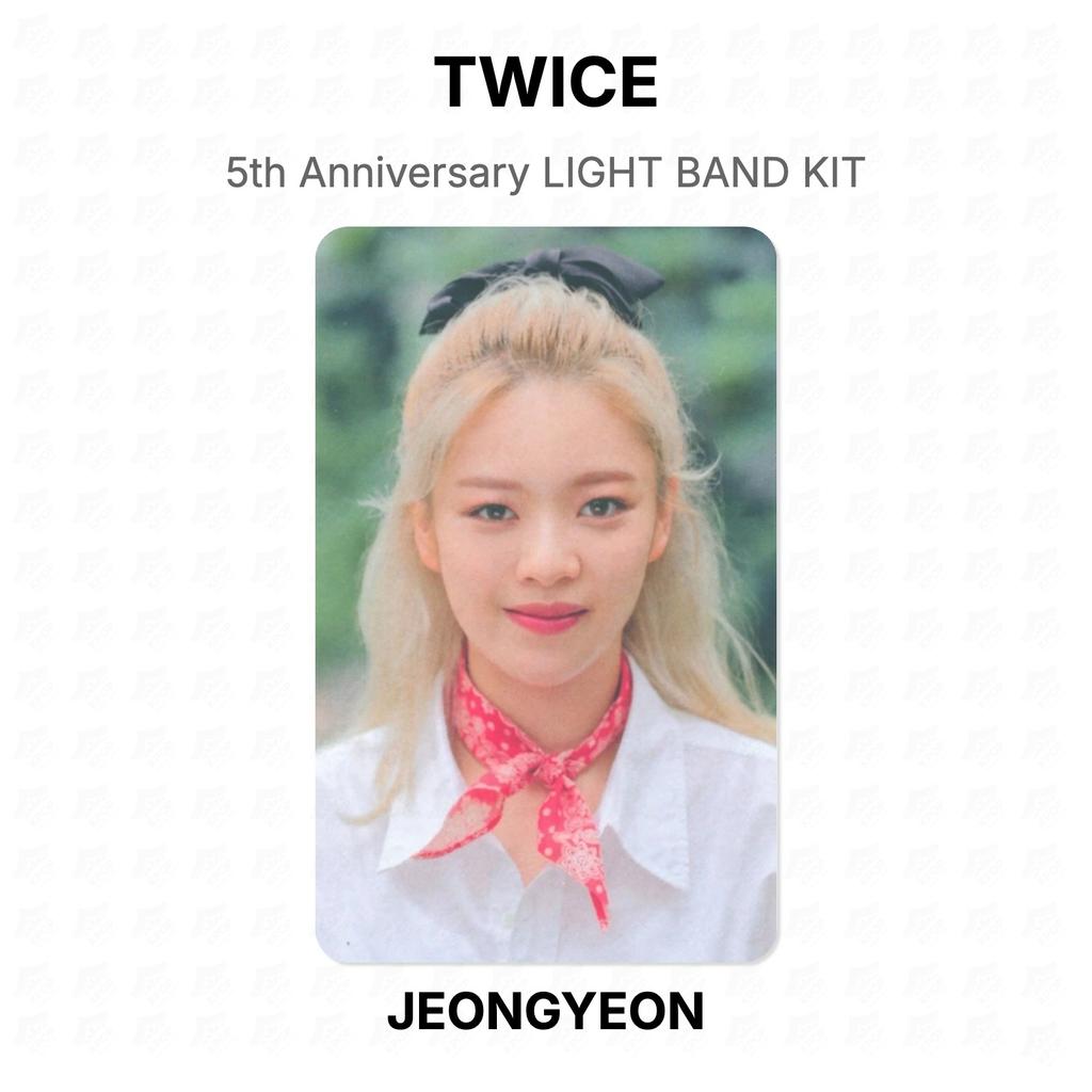 TWICE 5th Anniversary LIGHT BAND KIT Official Photocard