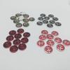 OXYB2 100pcs 14mm ForAlfa Romeo Car Key Fob Case Badge Button Badge Logo Straight Folding Remote Keychain Replacement Sticker