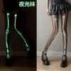 Glowing luminous stockings white hip-lift pantyhose Halloween hot sale sexy legs bone skeleton pantyhose women