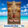Beach Towel Custom Name Text, Quick Dry Large Towel For Beach HomeWallace & Gromit