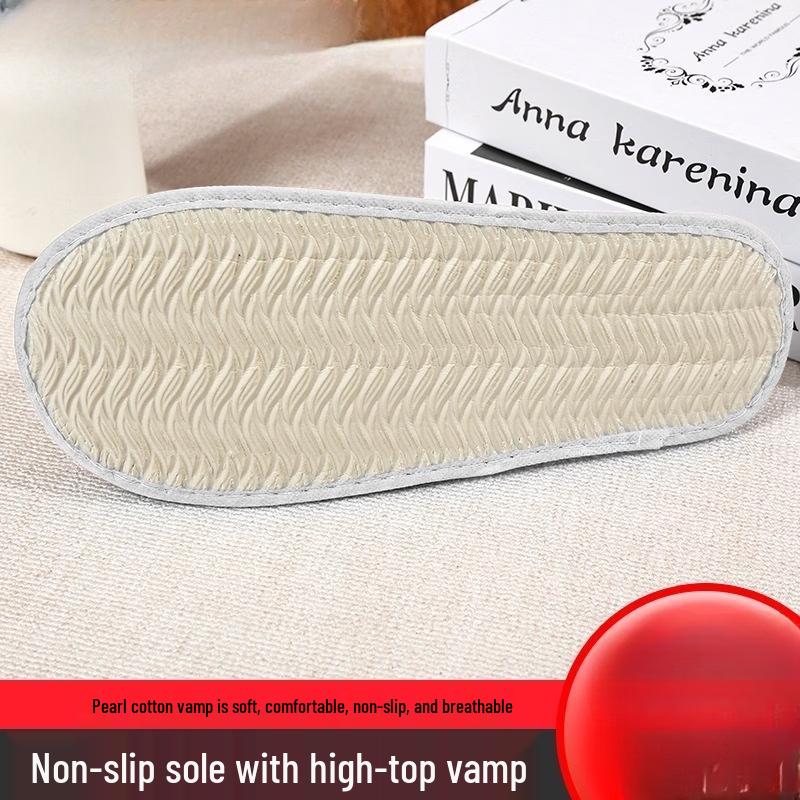 Brangdy Linen Disposable Slippers