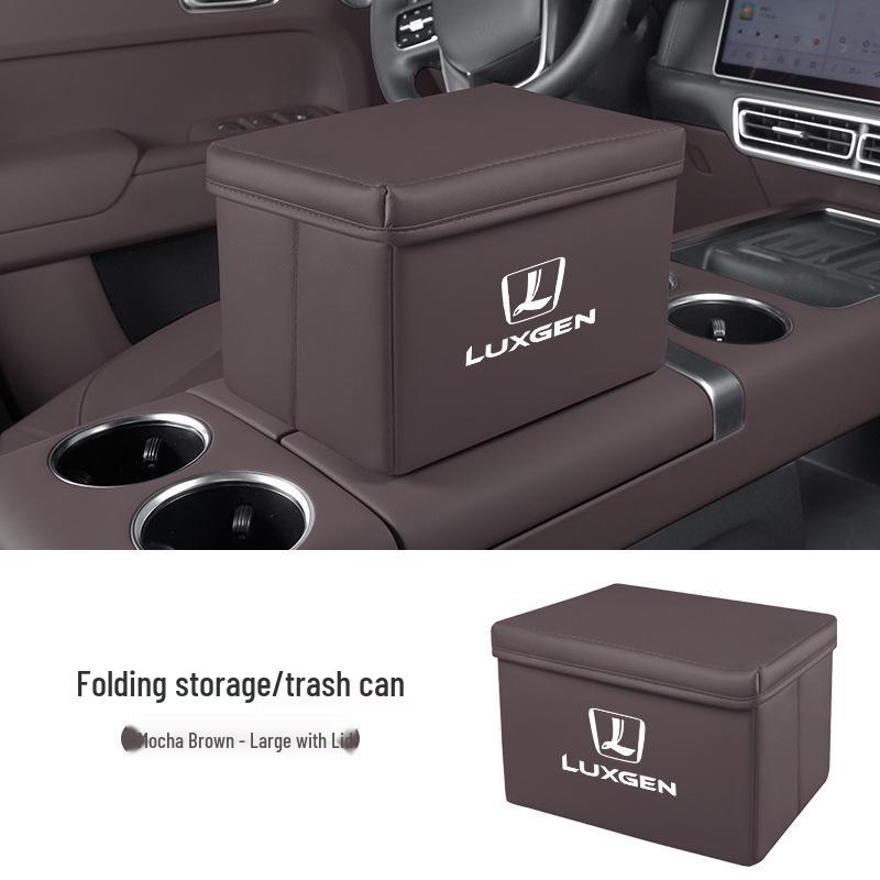 Luxgen Car Storage Box & Foldable Trash Can for D7 SUV, U6, S5, Rui 3, NA5