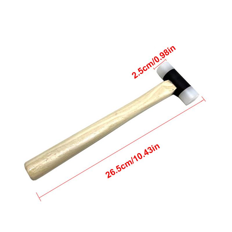 Car Body Dent Repair Hammer Dent Remover Tool Car Dent Repair Hammer Car Dent Removal Wood Handle Nylon Head Multifunctional