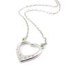 Les Trésors De Lily [J0866] - White 'Love' Silver Necklace