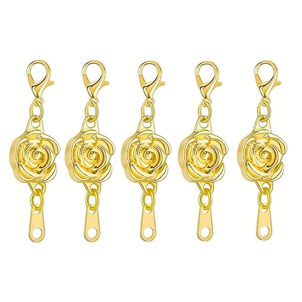 5pcs Portable Alloy Jewelry Clasps Delicate Rust-proof Bracelets Clasps Universal Jewelry Findings DIY Crafts