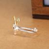 Creative Gold Christmas Reindeer Sterling Silver Women's Ring