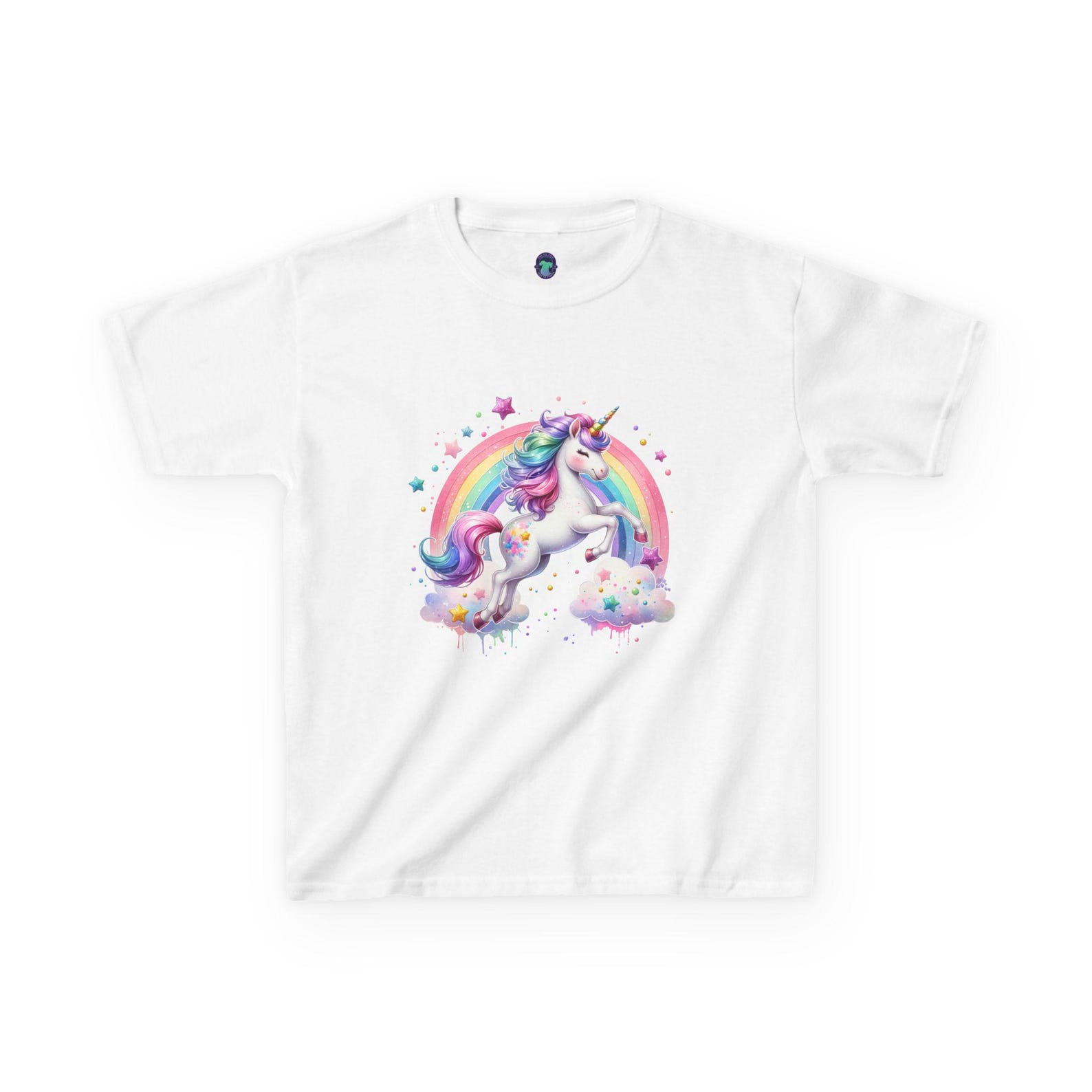 Whimsical Unicorn Kids Tee, Cute Unicorn Shirt, Fun Rainbow T-Shirt, Perfect Gift for Birthdays, Magical Kids Apparel 100