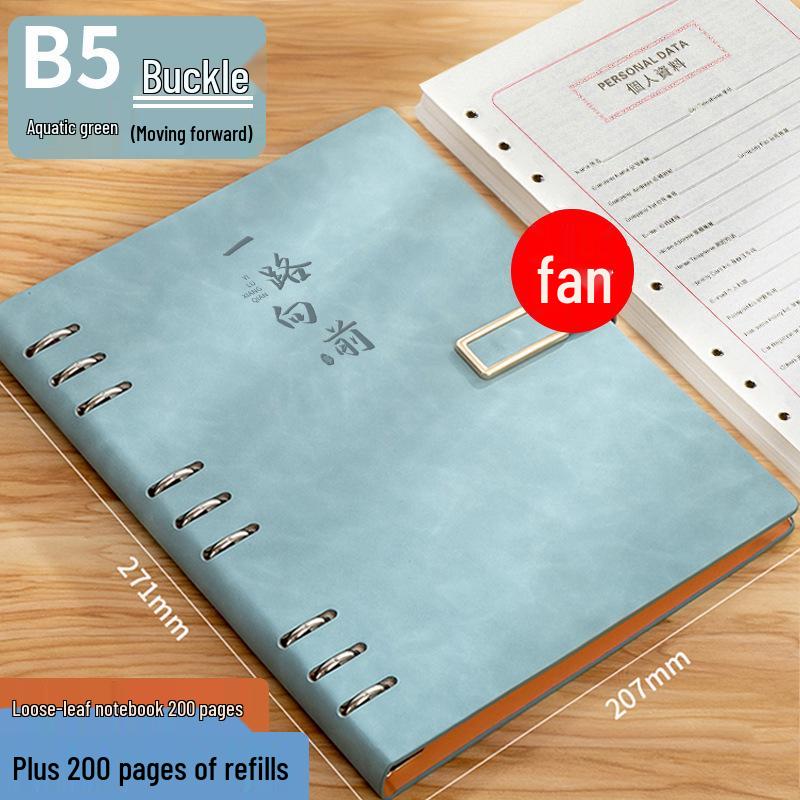 İş ve Öğrenciler İçin Çıkarılabilir Sert Kapaklı Gevşek Yapraklı Defter