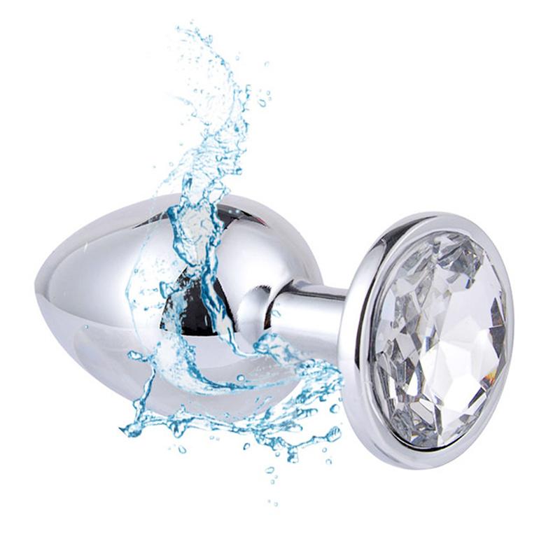 Neue Damen Diamant besetzte Metall Butt Plug Spielzeug Edelstahl Butt Plug Schwanz Kristall Butt Plug Damen Sex Spielzeug Mann Erwachsene Butt Plug