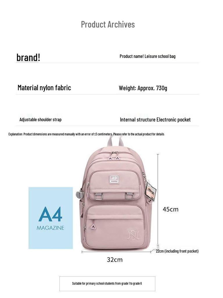3rd-6th Grade School Backpack for Boys & Girls, Large Capacity, Campus & Travel Style