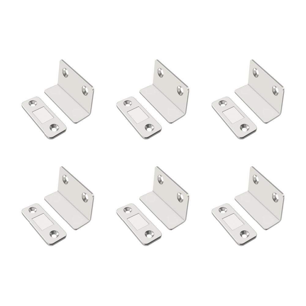 10-1PCS L-shaped Magnetic Door Closer Self-adhesive Invisible Cabinet Door Suction Wardrobe Magnetic Strip Patch Door Stopper
